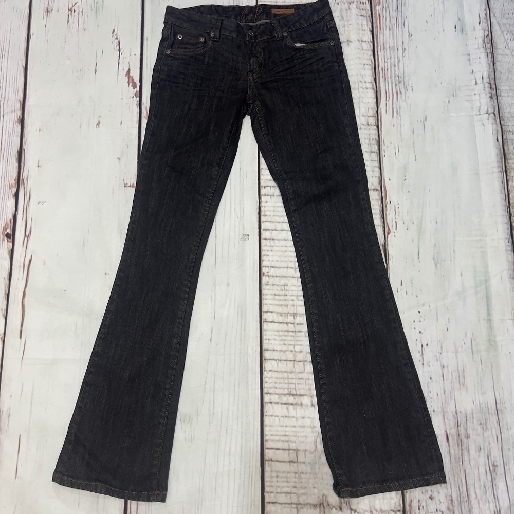 CHIP AND PEPPER PRODUCTION black boot cut flare denim jeans Vintage Y2K size 1